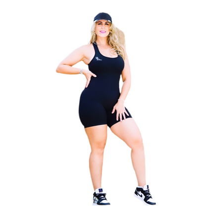 DSWear black Short Jumpsuit