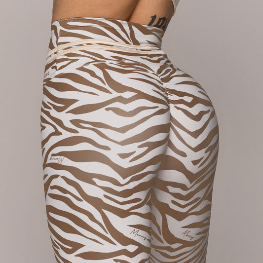 Monhi zebra empina bum bum leggings