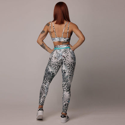 Blue Tiger empina bum bum Leggings