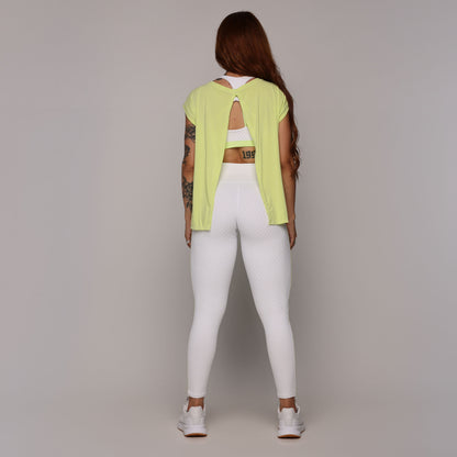 Lime Open back Cover Top