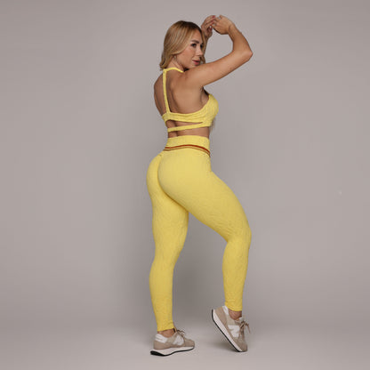 Sunshine Crunchy caramelo empina bum bum leggings