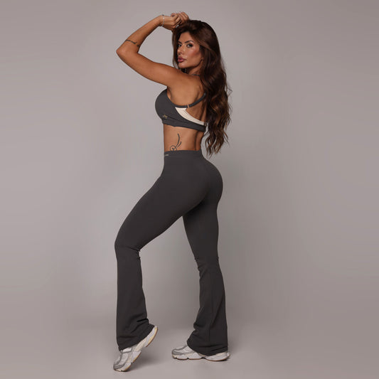 Detroit Gray Flare Leggings
