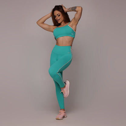 Las Vegas Turquesa empina bum bum leggings