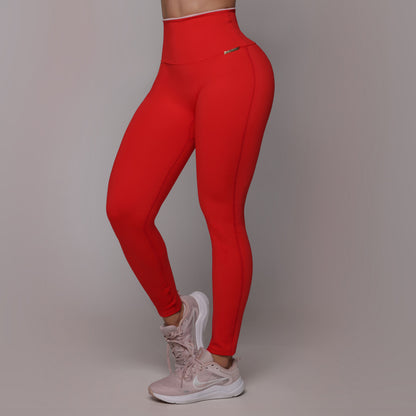 Red Liso Regular Leggings