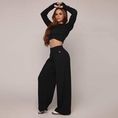 Black Fancy Relax Top