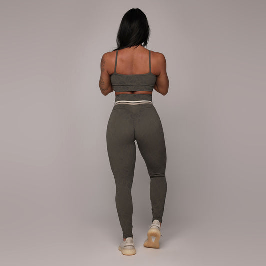 Verde Militar Crunchy empina bum bum leggings
