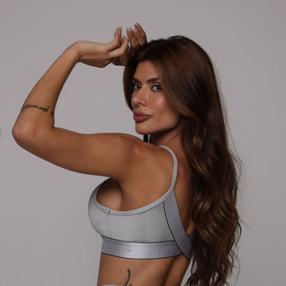 Blackout Glossy Gray Top