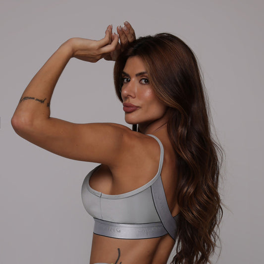 Blackout Glossy Gray Top