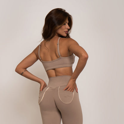 Macchiato back pockets empina bum bum leggings