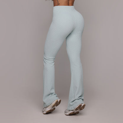 Baby Blue Crunchy Flare leggings