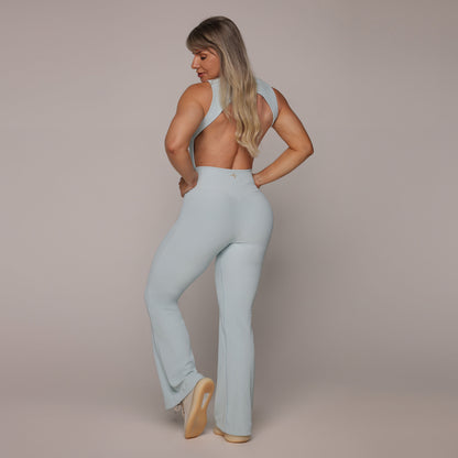 Blue Serenity Flare Jumpsuit