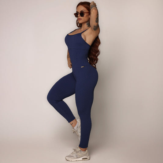 Royal Blue Bubbles Jumpsuit