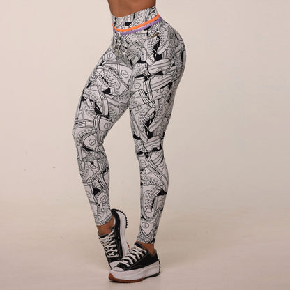 Converse Orange Empina bum bum leggings
