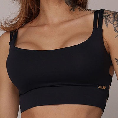 Black liso Top