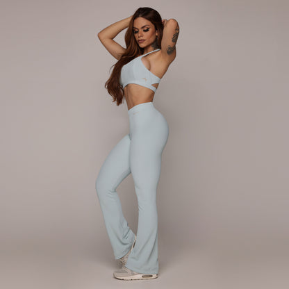 Blue Serenity Flare leggings