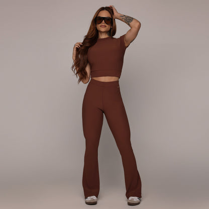 Coffee Flare Leggings