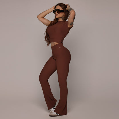 Coffee Flare Leggings