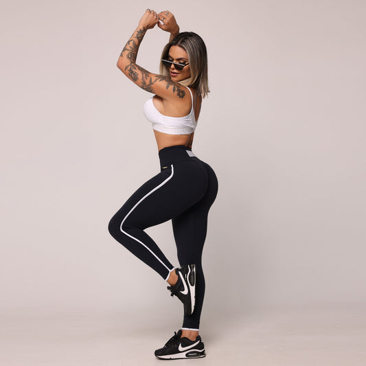 Black Belt Empina bum bum leggings