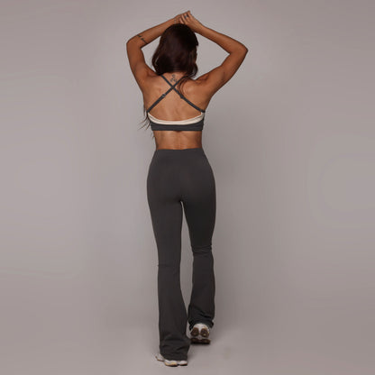 Detroit Gray Flare Leggings