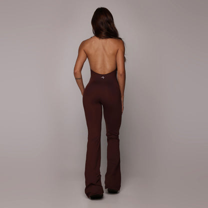 Espresso Flare Jumpsuit