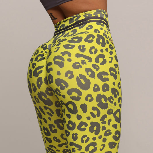 Neon Cheetah empina bum bum leggings