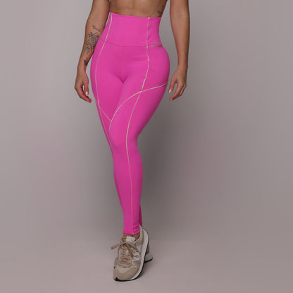 Rosa Neon Harmony Empina BumBum Leggings