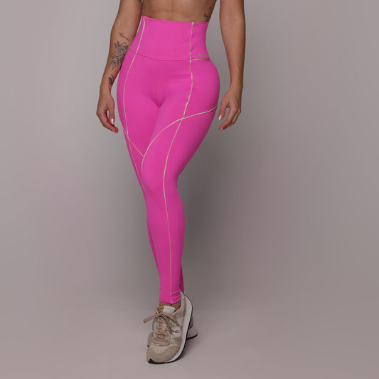 Rosa Neon Harmony Empina BumBum Leggings
