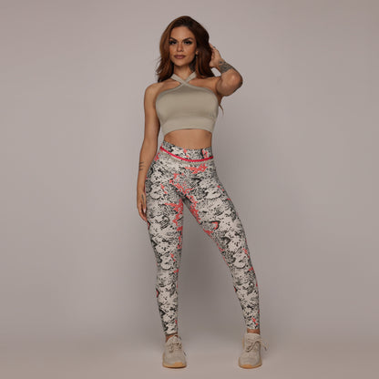 Shyna Red empina bum bum leggings