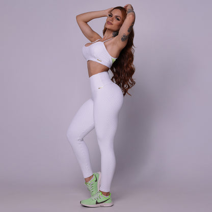 White Bubbles Empina bum bum leggings