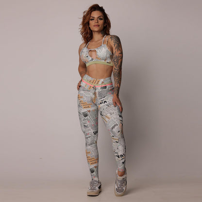 Newspaper Empina bum bum Leggings