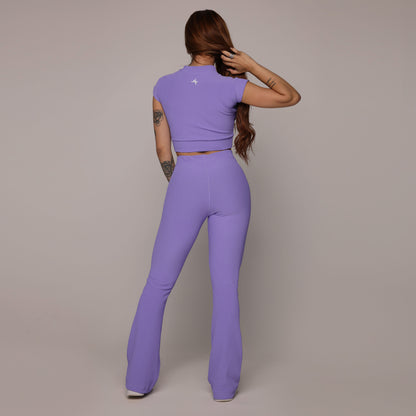 Lavender Flare Leggings