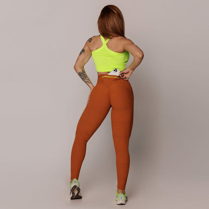 Terracota Neon empina bum bum leggings