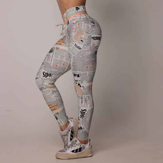 Newspaper Empina bum bum Leggings