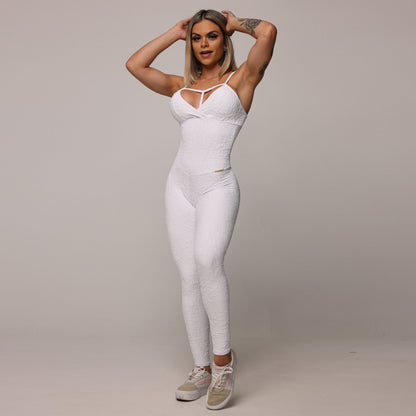 White Crunchy Jumpsuit