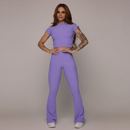 Lavender Flare Leggings