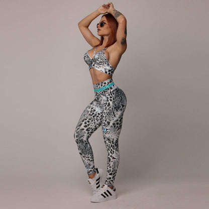 Blue Tiger empina bum bum Leggings