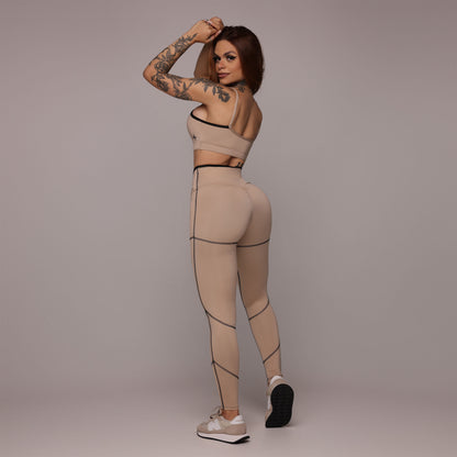 Nude blackout Empina bum bum leggings