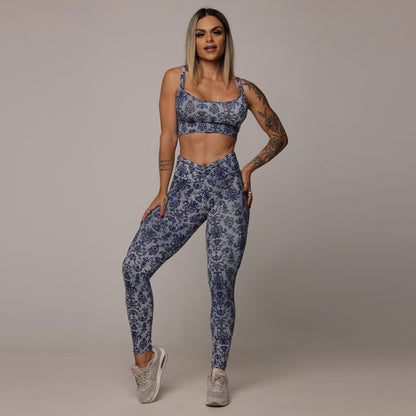 Blue mosaico Regular Leggings