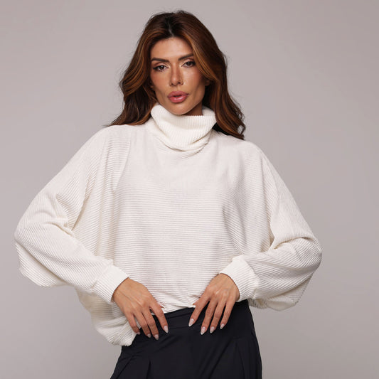 Off - White Oversized Sleeve Blouse