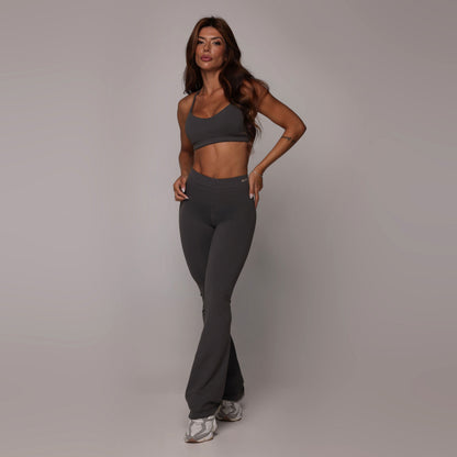 Detroit Gray Flare Leggings
