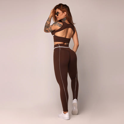 Cacao Liso empina bum bum leggings