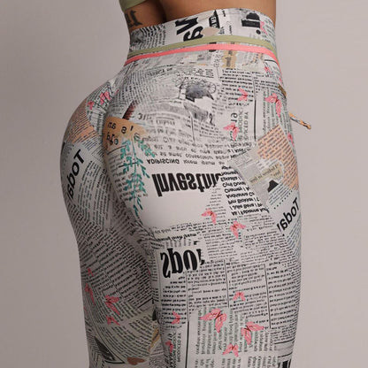 Newspaper Empina bum bum Leggings