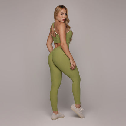 Olive Crunchy One shoulder Jumpsuit