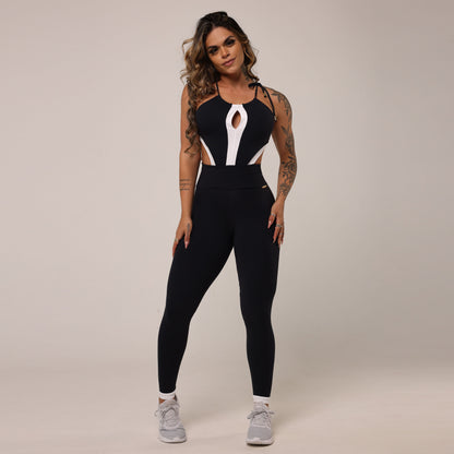 Black And White Liso Jumpsuit