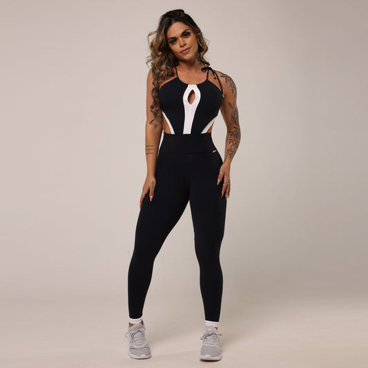 Black And White Liso Jumpsuit