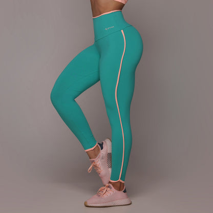Las Vegas Turquesa Line empina bum bum leggings
