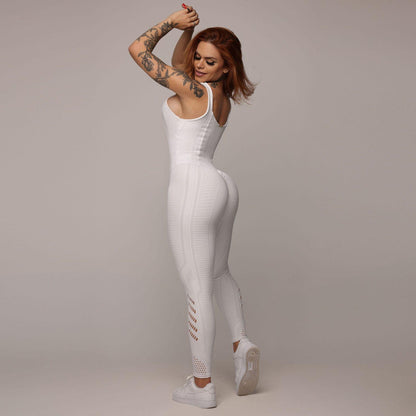 White Seamless Jumpsuit