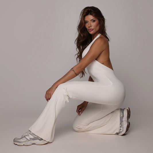 Latte Flare Jumpsuit