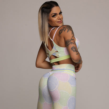 Lime Color empina bum bum leggings