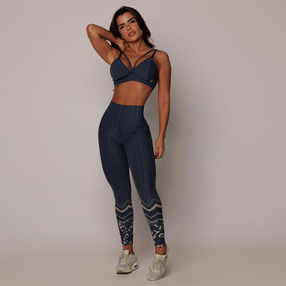 Mitsa Blue Empina bum bum Leggings